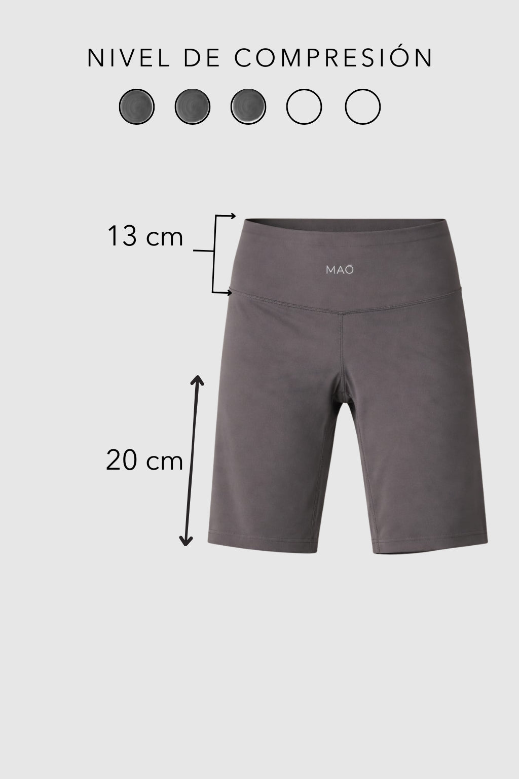 Leggings Biker High Rise Compressive (varios colores)